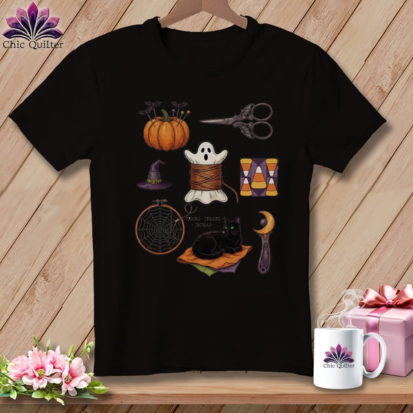 MyDesigns Physical Item S / Dark Grey Heather Tricks • Treats • Thread ~ Relaxed Fit Tee
