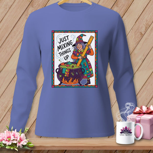 MyDesigns Physical Item S / Flo Blue Just Mixing Things Up ~ Long Sleeve Tee