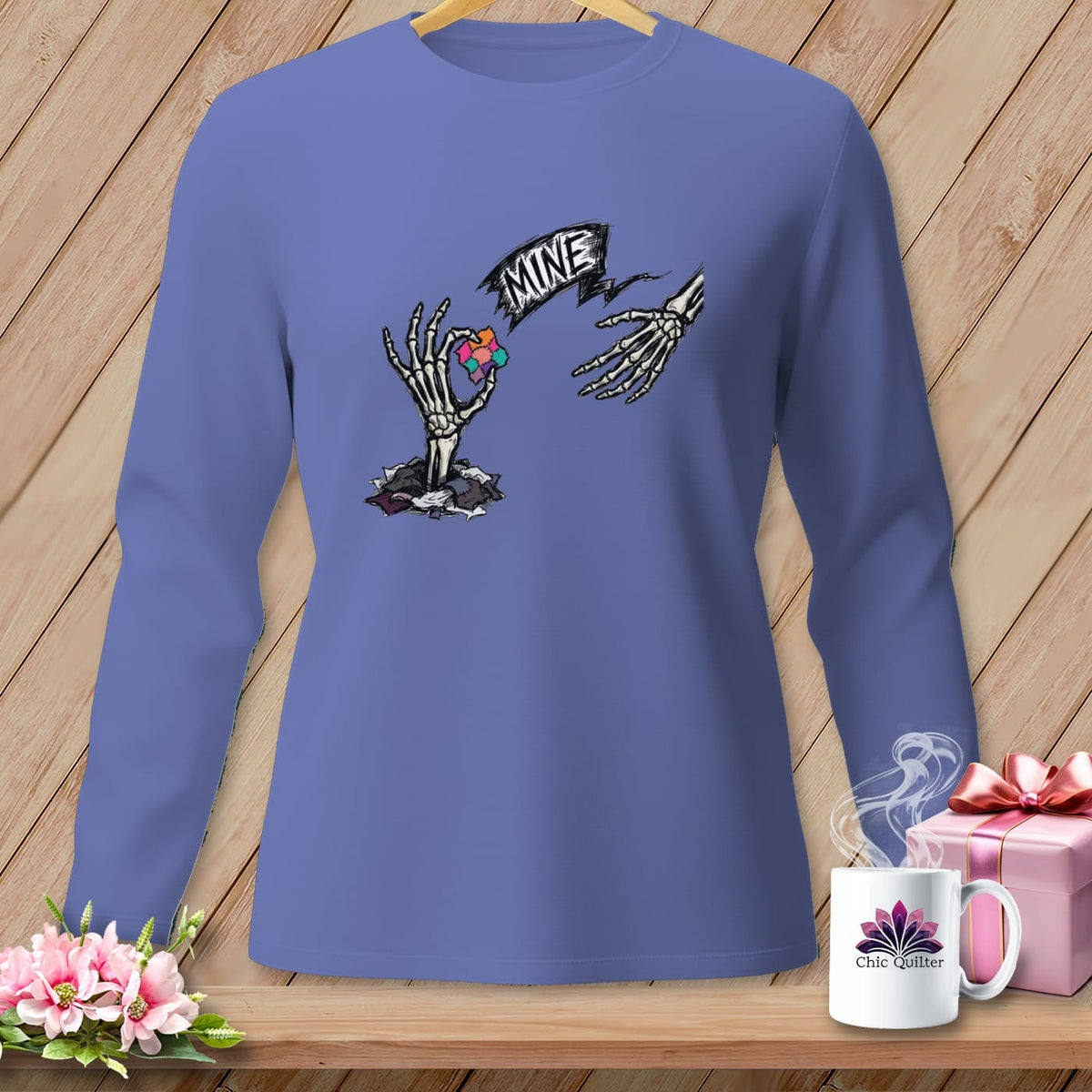 MyDesigns Physical Item S / Flo Blue Mine ~ Long Sleeve Tee