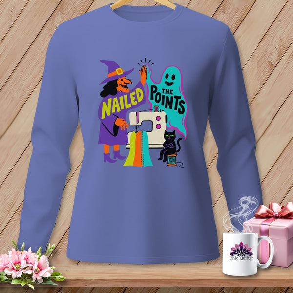 MyDesigns Physical Item S / Flo Blue Nailed the Points ~ Long Sleeve Tee
