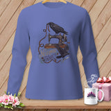 MyDesigns Physical Item S / Flo Blue Nevermore Fabric? ~ Long Sleeve Tee
