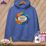 MyDesigns Physical Item S / Flo Blue Quilter’s Personalized Whirl ~ Premium Hoodie