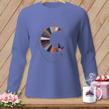 MyDesigns Physical Item S / Flo Blue Stitching the Moon ~ Long Sleeve Tee