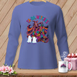 MyDesigns Physical Item S / Flo Blue Ta-Da, Witches ~ Long Sleeve Tee