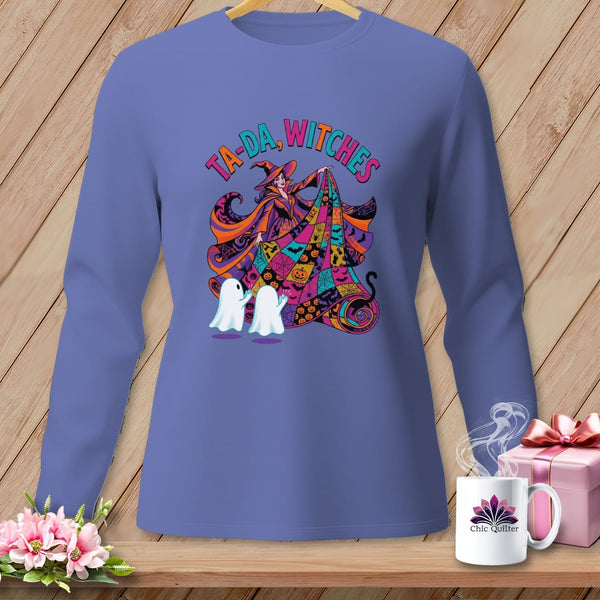 MyDesigns Physical Item S / Flo Blue Ta-Da, Witches ~ Long Sleeve Tee