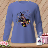 MyDesigns Physical Item S / Flo Blue WITCH, PLEASE. I'M QUILTING. ~ Long Sleeve Tee