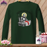 MyDesigns Physical Item S / Forest Green Joan of Sew - Resting Stitch Face ~ Long Sleeve T-Shirt