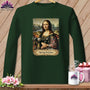 MyDesigns Physical Item S / Forest Green Mona Sewsa - Resting Stitch Face ~ Long Sleeve T-Shirt