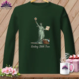 MyDesigns Physical Item S / Forest Green Quilter of Liberty - Resting Stitch Face ~ Long Sleeve T-Shirt