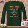 MyDesigns Physical Item S / Forest Green Strawman - Resting Stitch Face ~ Long Sleeve T-Shirt
