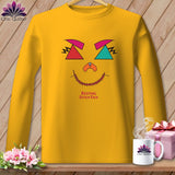 MyDesigns Physical Item S / Gold Psychedelic Face - Resting Stitch Face ~ Long Sleeve Tee