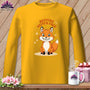 MyDesigns Physical Item S / Gold Silly Fox - Resting Stitch Face ~ Long Sleeve Tee