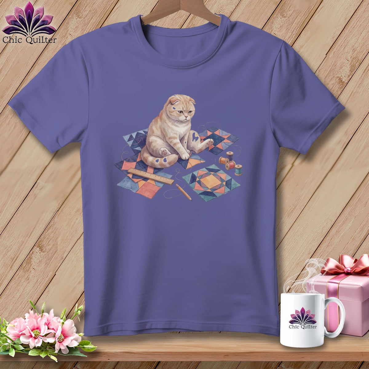 MyDesigns Physical Item S / Grape Bonnie Tartanpleat ~ Premium Tee