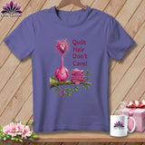 MyDesigns Physical Item S / Grape Flamingle Fawcett ~ Premium Tee