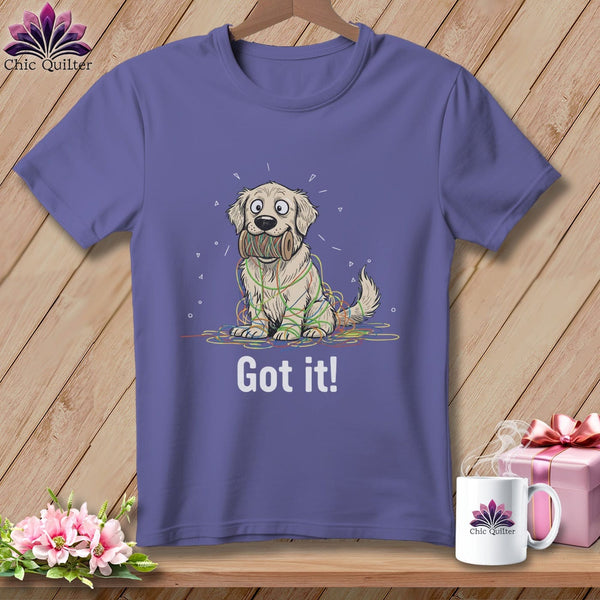 MyDesigns Physical Item S / Grape Golden Retriever Helper ~ Premium Tee