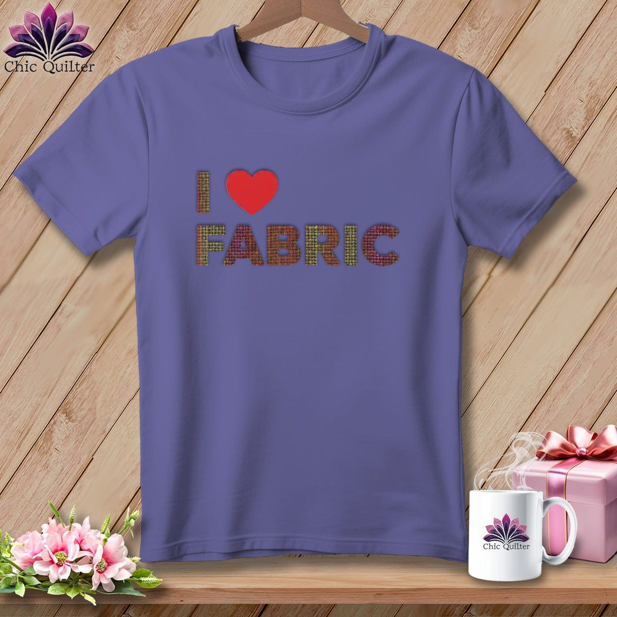 MyDesigns Physical Item S / Grape I ❤️ Fabric ~ Premium Tee