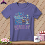 MyDesigns Physical Item S / Grape Oh What Fun It Is to Quilt ~ Premium Tee