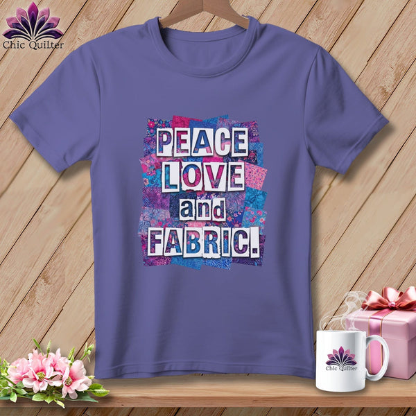 MyDesigns Physical Item S / Grape Peace Love and Fabric ~ Premium Tee
