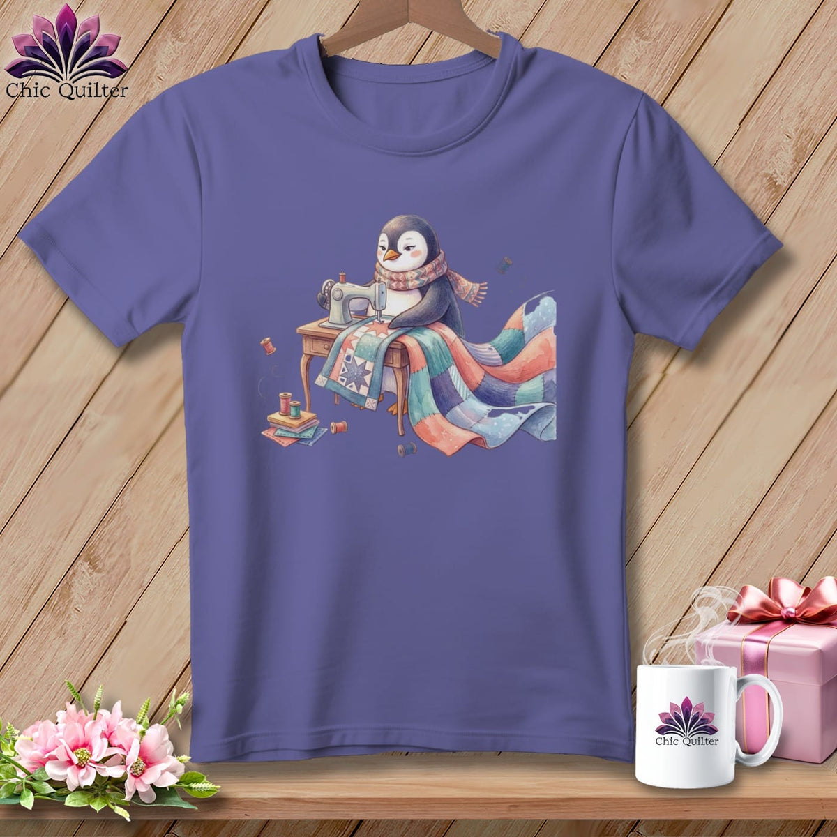 MyDesigns Physical Item S / Grape Penny the Penguin ~ Premium Tee