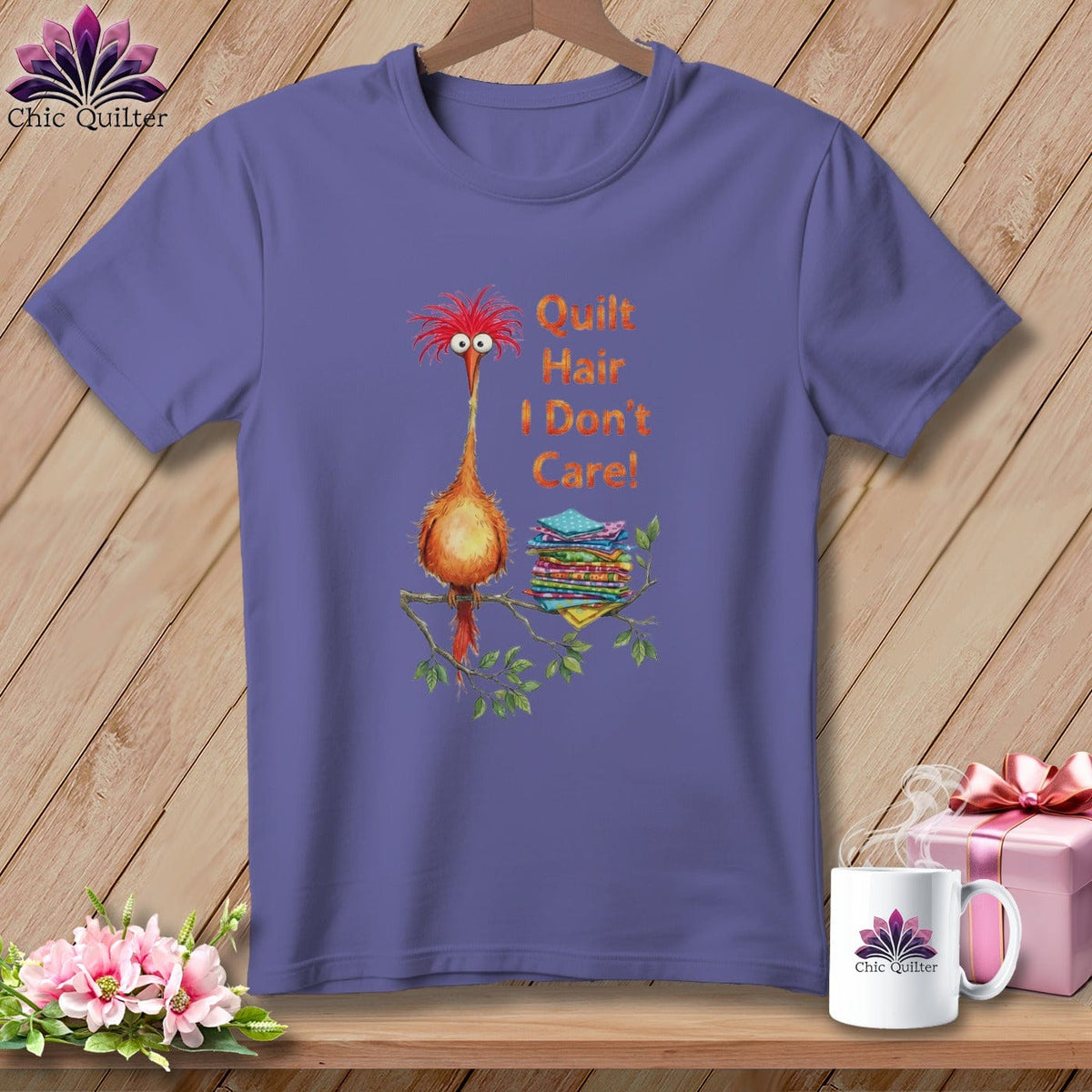 MyDesigns Physical Item S / Grape QQuilt Hair Don’t Care ~ Noodle Beakman ~ Premium Tee