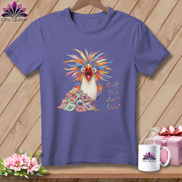 MyDesigns Physical Item S / Grape Quilt Hair Don’t Care ~ Chaos Finch ~ Premium Tee