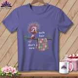 MyDesigns Physical Item S / Grape Quilt Hair Don’t Care ~ Pip Patchlet ~ Premium Tee