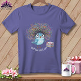 MyDesigns Physical Item S / Grape Quilt Hair Don’t Care ~ Puffin Bea ~ Premium Tee