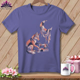 MyDesigns Physical Item S / Grape Under Stitched Moon ~ Premium Tee