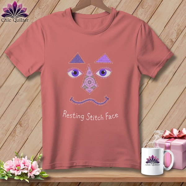 MyDesigns Physical Item S / Heather Mauve All Tied Up - Resting Stitch Face ~ Relaxed Fit Tee