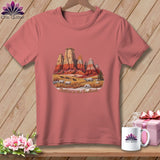 MyDesigns Physical Item S / Heather Mauve Stitchin' in Badlands National Park ~ Relaxed Fit Tee