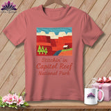 MyDesigns Physical Item S / Heather Mauve Stitchin' in Capitol Reef National Park ~ Relaxed Fit Tee