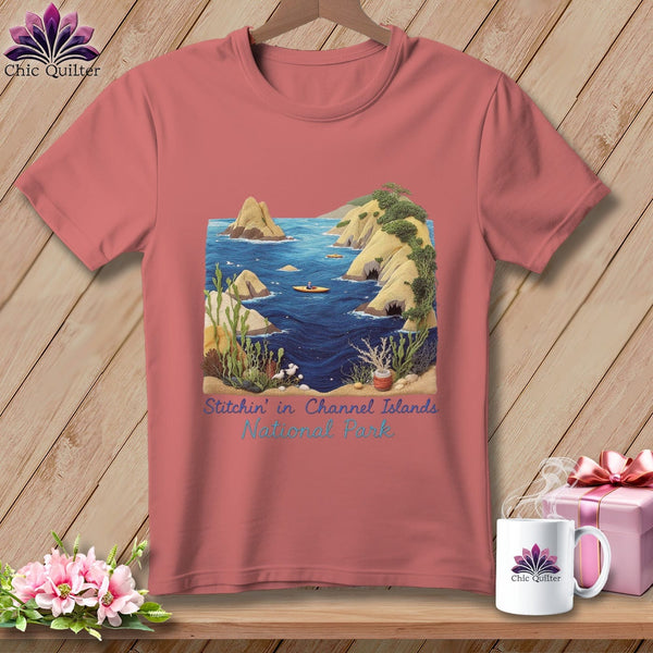 MyDesigns Physical Item S / Heather Mauve Stitchin' in Channel Islands National Park ~ Relaxed Fit Tee