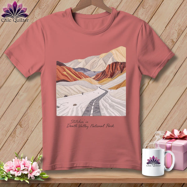 MyDesigns Physical Item S / Heather Mauve Stitchin' in Death Valley National Park ~ Relaxed Fit Tee