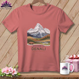 MyDesigns Physical Item S / Heather Mauve Stitchin' in Denali National Park and Preserve ~ Relaxed Fit Tee