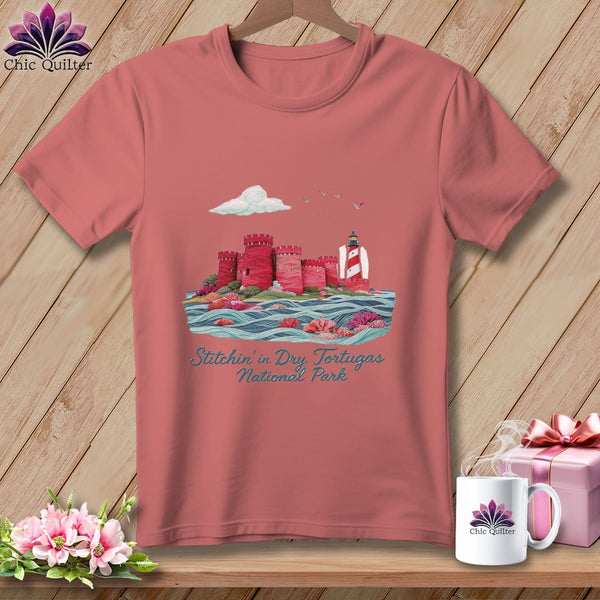 MyDesigns Physical Item S / Heather Mauve Stitchin' in Dry Tortugas National Park ~ Relaxed Fit Tee