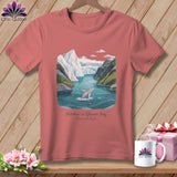 MyDesigns Physical Item S / Heather Mauve Stitchin' in Glacier Bay National Park and Preserve ~ Relaxed Fit Tee