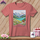 MyDesigns Physical Item S / Heather Mauve Stitchin' in Glacier National Park ~ Relaxed Fit Tee