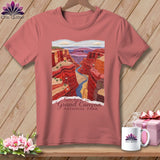 MyDesigns Physical Item S / Heather Mauve Stitchin' in Grand Canyon National Park ~ Relaxed Fit Tee