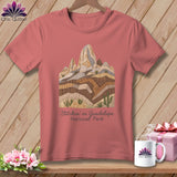 MyDesigns Physical Item S / Heather Mauve Stitchin' in Guadalupe Mountains National Park ~ Relaxed Fit Tee