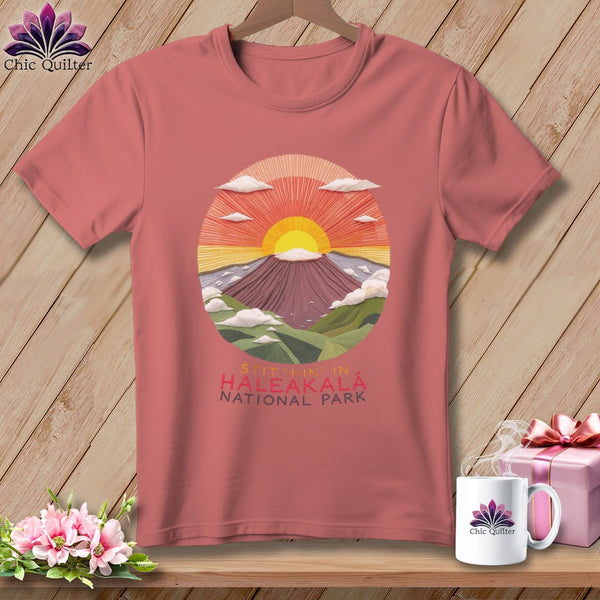 MyDesigns Physical Item S / Heather Mauve Stitchin' in Haleakalā National Park ~ Relaxed Fit Tee