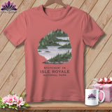 MyDesigns Physical Item S / Heather Mauve Stitchin' in Isle Royale National Park ~ Relaxed Fit Tee