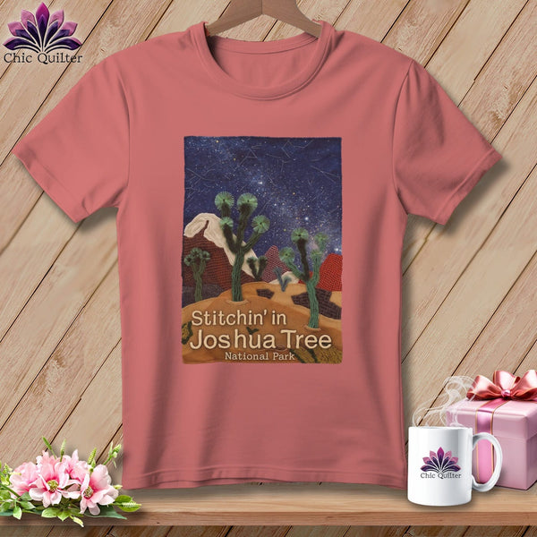 MyDesigns Physical Item S / Heather Mauve Stitchin' in Joshua Tree National Park ~ Relaxed Fit Tee