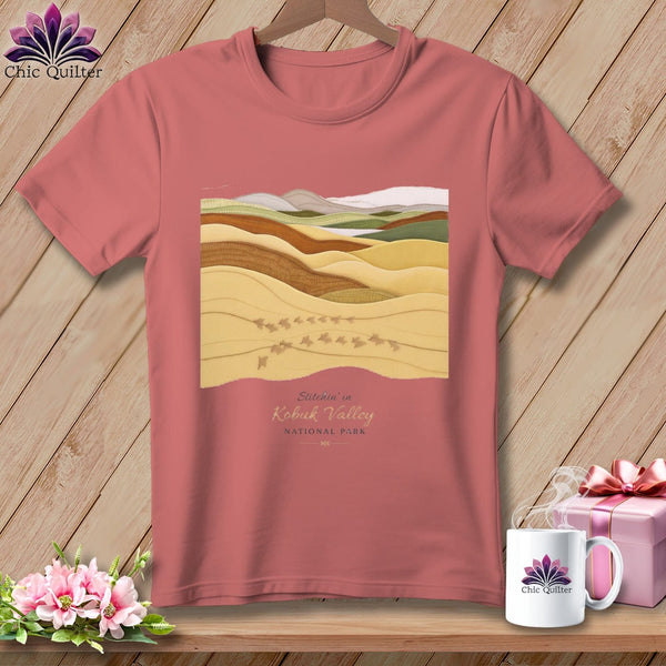 MyDesigns Physical Item S / Heather Mauve Stitchin' in Kobuk Valley National Park ~ Relaxed Fit Tee