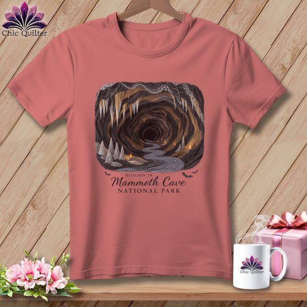 MyDesigns Physical Item S / Heather Mauve Stitchin' in Mammoth Cave National Park ~ Relaxed Fit Tee
