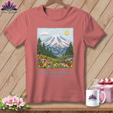MyDesigns Physical Item S / Heather Mauve Stitchin' in Mount Rainier National Park ~ Relaxed Fit Tee