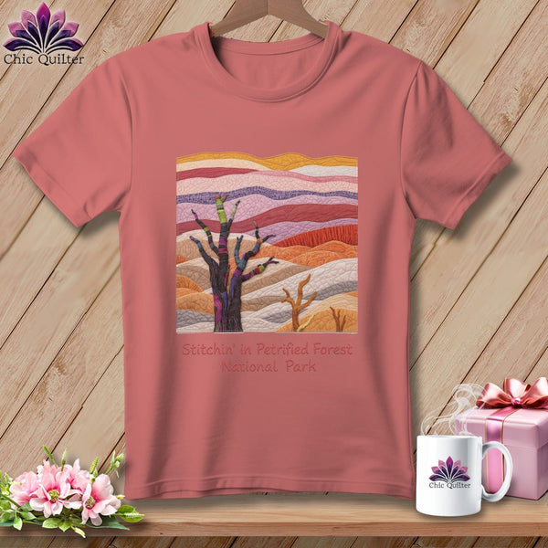 MyDesigns Physical Item S / Heather Mauve Stitchin' in Petrified Forest National Park ~ Relaxed Fit Tee