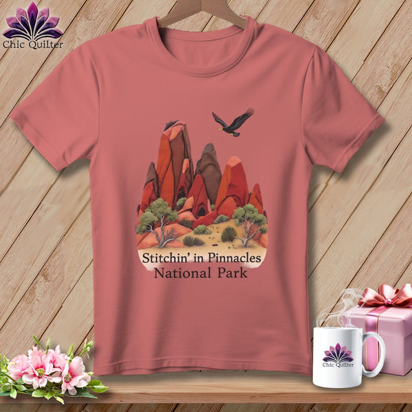 MyDesigns Physical Item S / Heather Mauve Stitchin' in Pinnacles National Park ~ Relaxed Fit Tee