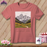 MyDesigns Physical Item S / Heather Mauve Stitchin' in Rocky Mountain National Park ~ Relaxed Fit Tee