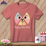 MyDesigns Physical Item S / Heather Mauve Stitchy Face - Resting Stitch Face ~ Relaxed Fit Tee