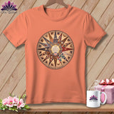 MyDesigns Physical Item S / Heather Sunset 250 Years of American Quilting United By Thread Commemorative ~ Relaxed Fit Tee
